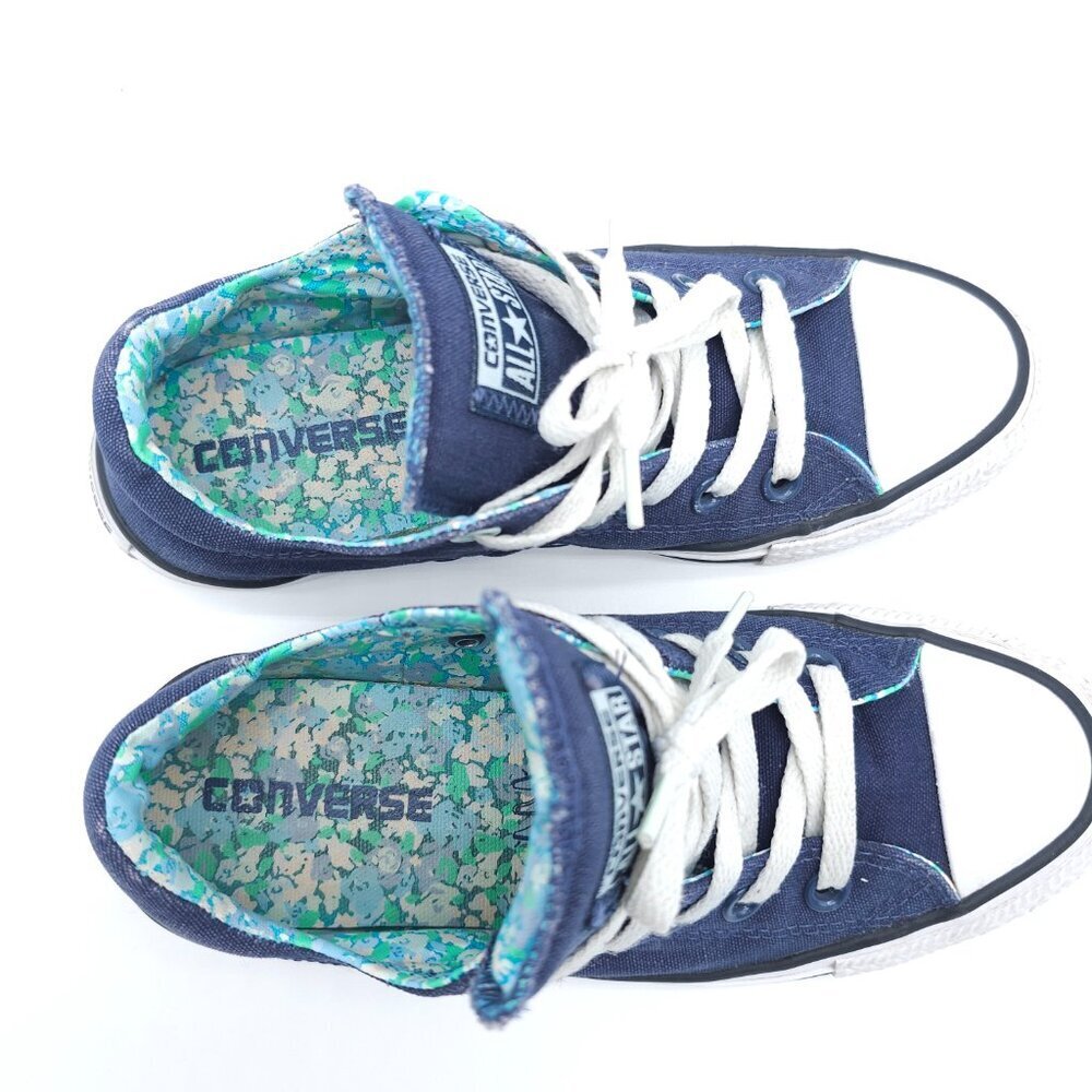 Converse All Star Low Top Sneakers Women US 6 Blue Canvas Lace Up Shoes - Picture 9 of 16